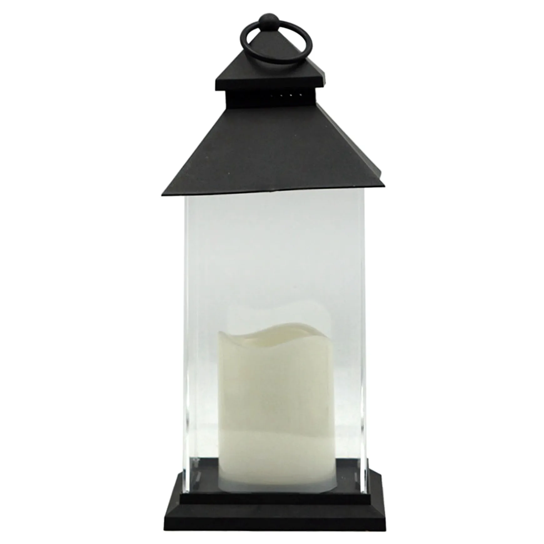 Discount Sale Black Led Lantern With 6 Hour Timer, 12