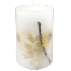 Discount Sale Botanical Unscented Pillar Candle, 4