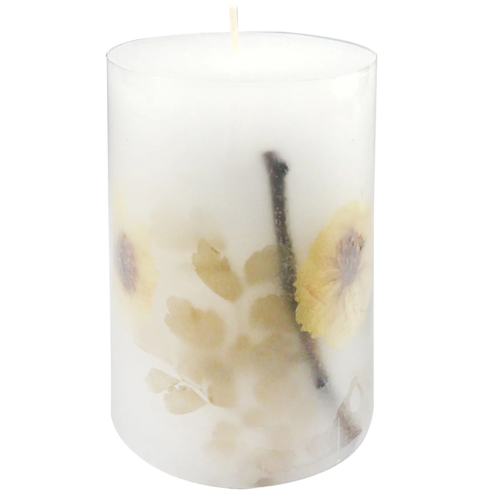 Discount Sale Botanical Unscented Pillar Candle, 4