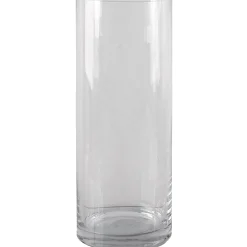Discount Sale Clear Glass Cylinder Vase, 12