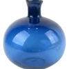 Discount Sale Dark Blue Glass Vase 8X9