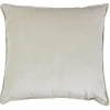 Discount Sale Harry Velvet Light Grey Metallic Whipstitch Throw Pillow, 24