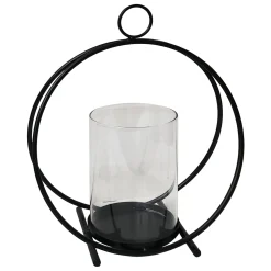 Discount Sale Iron & Glass Lantern, 9.5
