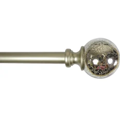 Discount Sale Laurel Mercury Glass Ball 84 -120 Adjustable 3/4 Diameter Curtain Rod, Nickel Finish