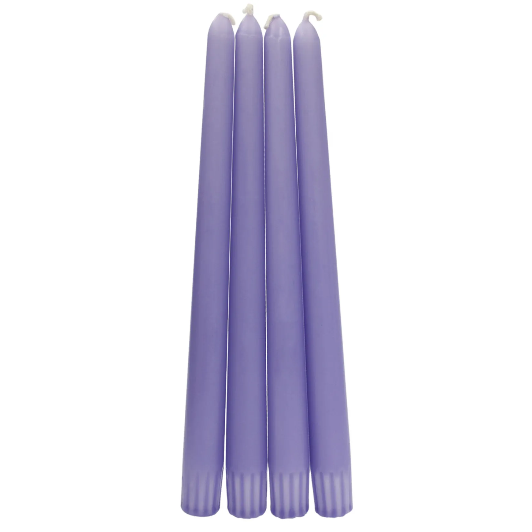 Discount Sale 4-Pack Purple Unscented Overdip Taper Candles, 10