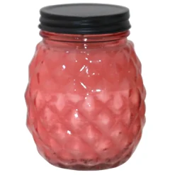 Discount Sale Pink Glass Pineapple Citronella Candle