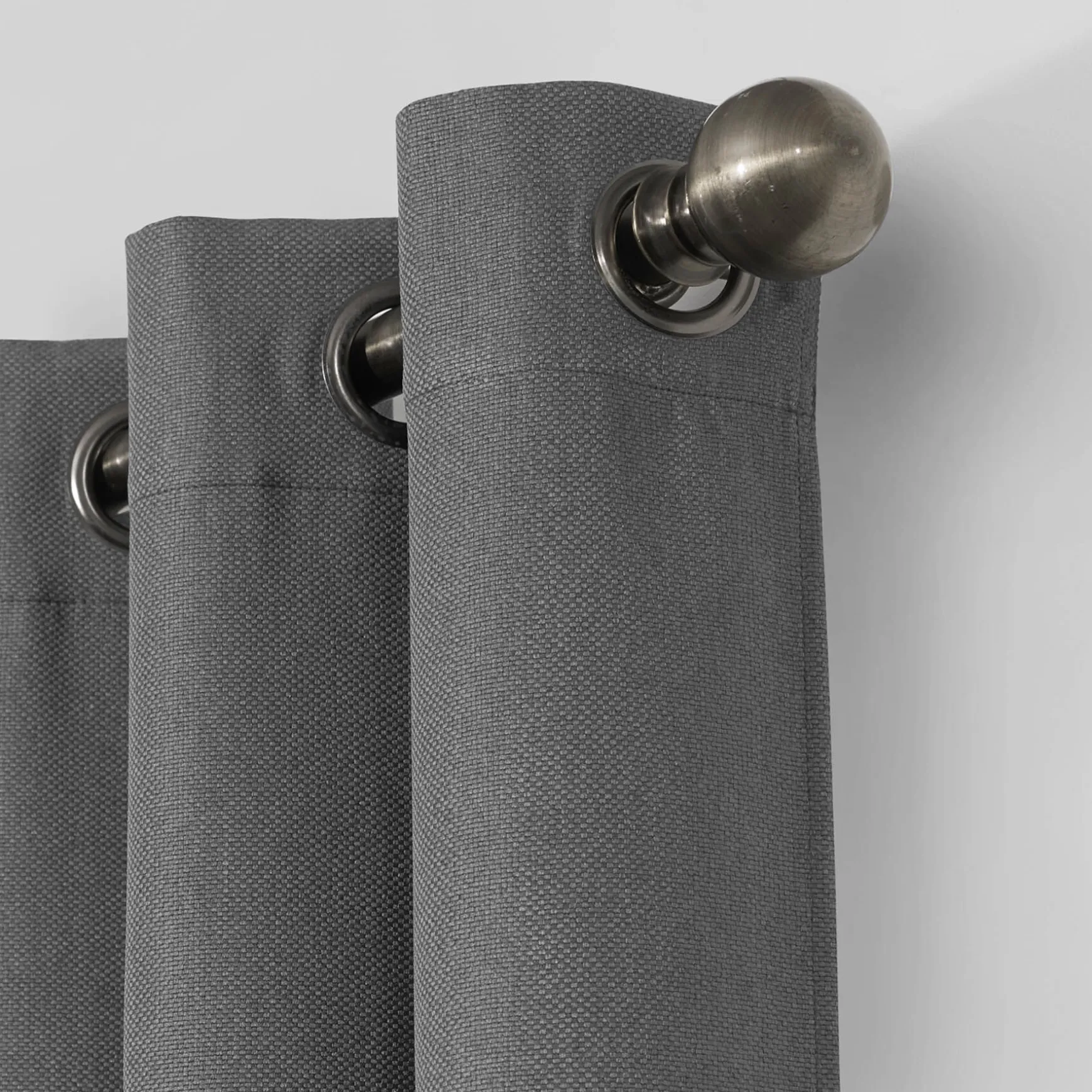 Discount Sale Rockwell Grey Blackout Grommet Curtain Panel, 63