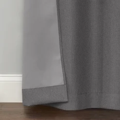 Discount Sale Rockwell Grey Blackout Grommet Curtain Panel, 63