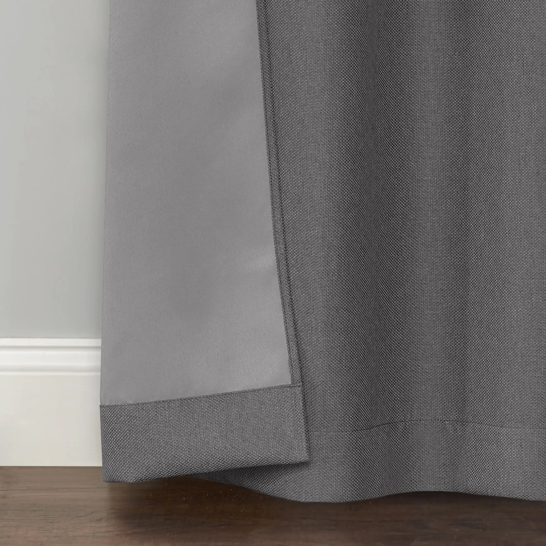 Discount Sale Rockwell Grey Blackout Grommet Curtain Panel, 63