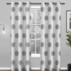 Discount Sale Sedgewick Black Pearl Light Filtering Grommet Curtain Panel, 84