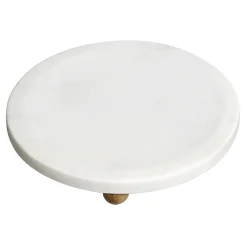 Discount Sale White Marbled Footed Trinket Tray, 5