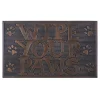 Discount Sale Wipe Your Paws Bronze Rubber Doormat, 18 30