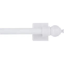 Exclusive 16-28 White Petite Window Magnetic Rod 7/16