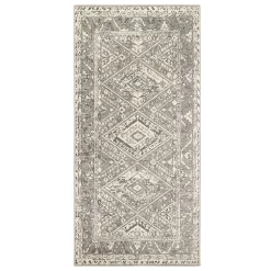 Exclusive (B640) Greta Taupe Diamond Design Accent Rug, 3 5