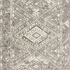 Exclusive (B640) Greta Taupe Diamond Design Accent Rug, 3 5