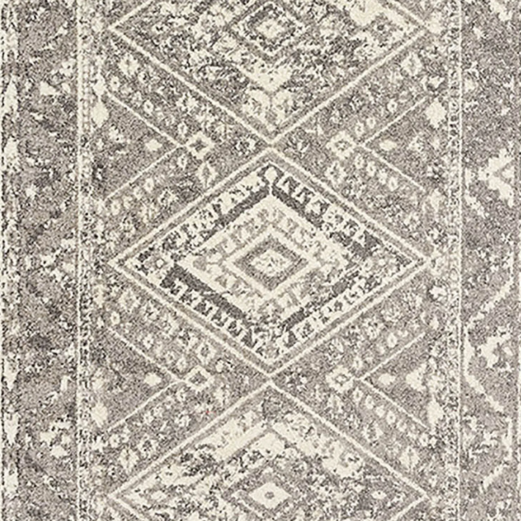 Exclusive (B640) Greta Taupe Diamond Design Accent Rug, 3 5