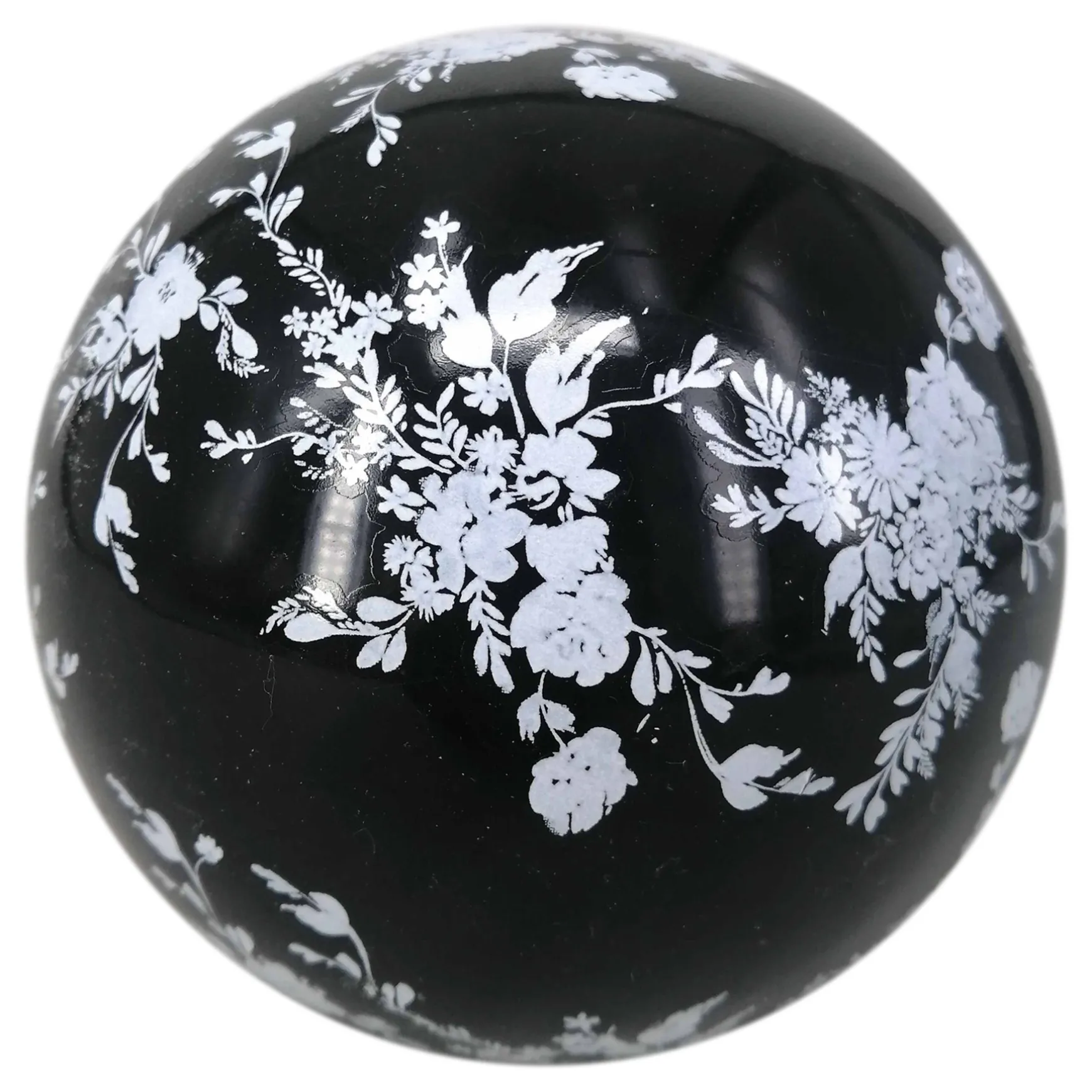 Exclusive Black Floral Ceramic Sphere, 4