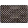 Exclusive Black Textured Ogee Kitchen Mat, 23 36
