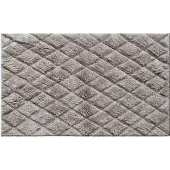 Exclusive Burfi Diamond Bath Rug Grey 21X34