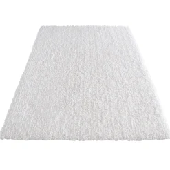 Exclusive (C146) Yeti Ivory Shag Accent Rug, 3 5