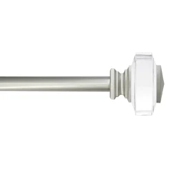 Exclusive Clear 3/4 Tyson Adjustable Curtain Rod 84-120