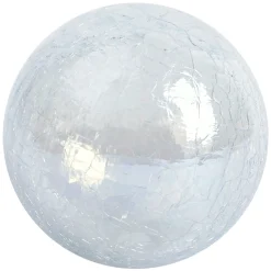 Exclusive Clear Distressed Glass Ball, 4