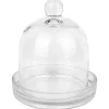 Exclusive Clear Glass Cloche Tray, 12