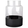 Exclusive Clear Glass Vase With Black Base, 9