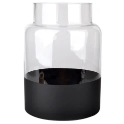 Exclusive Clear Glass Vase With Black Base, 9