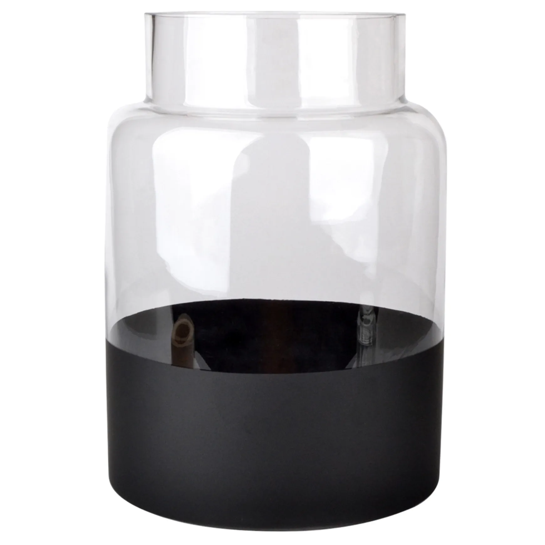 Exclusive Clear Glass Vase With Black Base, 9