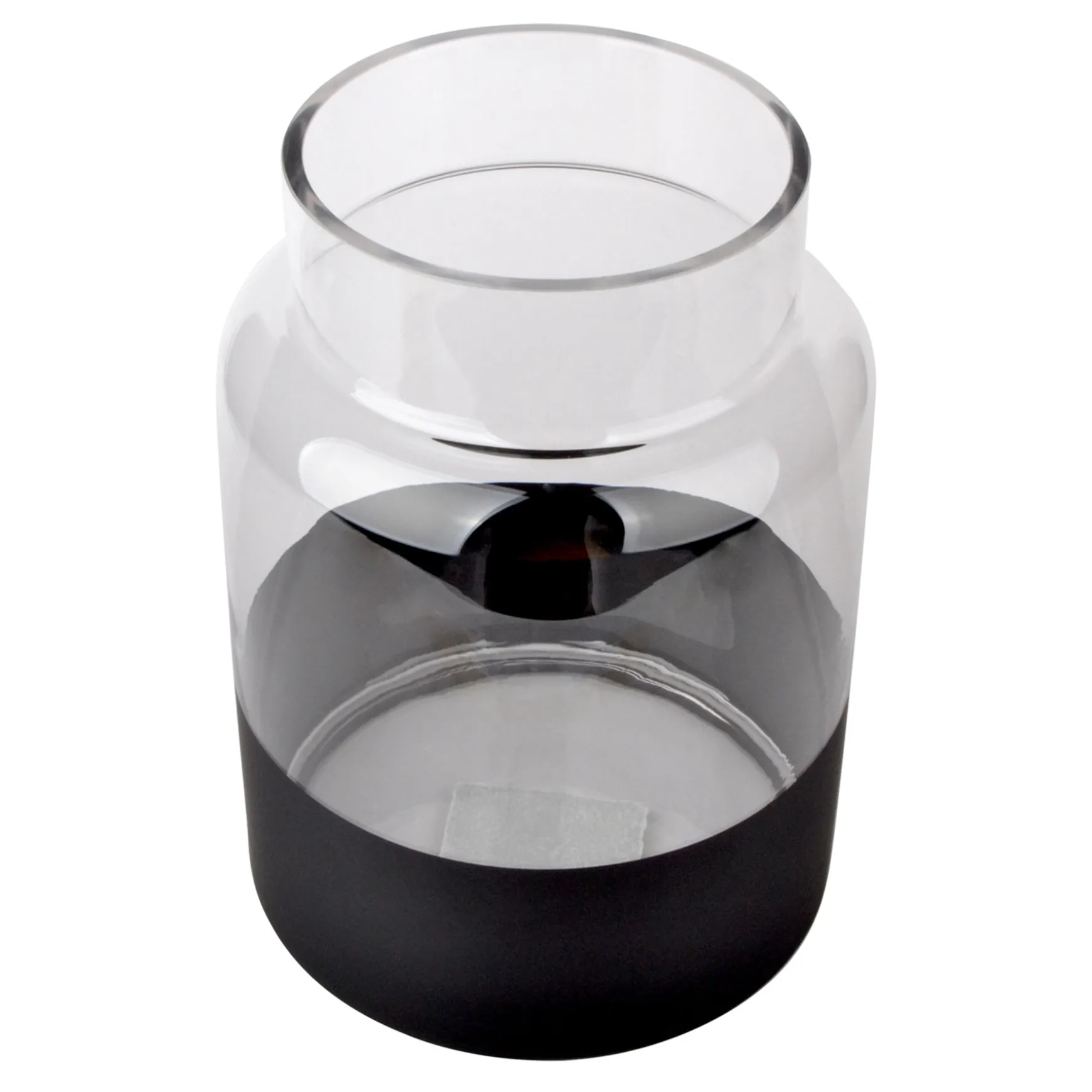 Exclusive Clear Glass Vase With Black Base, 9