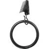 Exclusive Design 1 Diameter 7-Piece Clip Ring Set, Black Finish