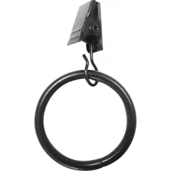 Exclusive Design 1 Diameter 7-Piece Clip Ring Set, Black Finish