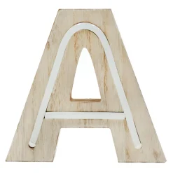 Exclusive Design 6 Led Wooden Letter, A