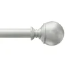 Exclusive Design Alex Ball 36 -72 Adjustable 1/2 Diameter Curtain Rod, Nickel Finish