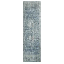 Exclusive Design (B721) Alana Blue Medallion Runner, 2 7