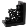 Exclusive Design Black Scroll Bookend, 5.5