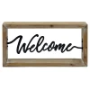 Exclusive Design Framed Welcome Cutout Block Sign, 12 8
