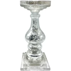 Exclusive Design Mercury Glass Candle Holder, 12