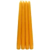 Exclusive Design 4-Pack Yellow Unscented Overdip Taper Candles, 10