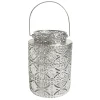 Exclusive Design Silver Metal Cutout Lantern, 6