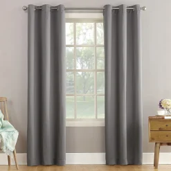 Exclusive Design Talita Grey Room Darkening Grommet Curtain Panel, 95