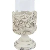 Exclusive Design White Carved Candle Holder, 9