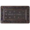Exclusive Dog Border Welcome Brown Rubber Doormat, 18 30