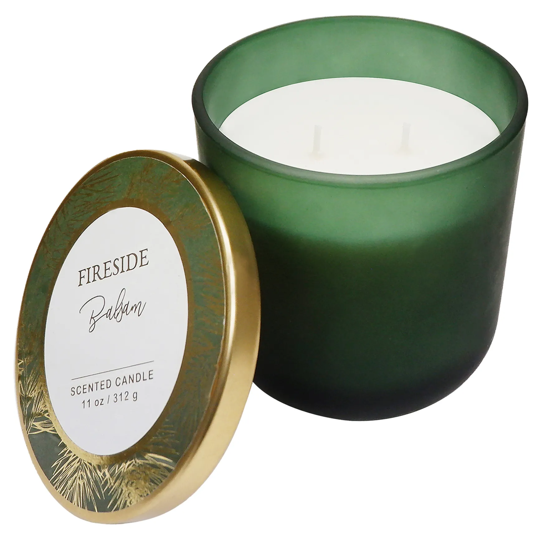 Exclusive Fireside Balsam Scented Glass Jar Candle, 11Oz