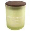 Exclusive Green Cardamom & Tonka Scented Glass Jar Candle, 8Oz