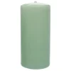 Exclusive Green Unscented Overdip Pillar Candle, 6