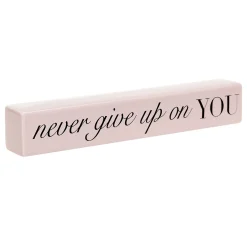 Exclusive Laila Ali Never Give Up Ceramic Block Sign, 2 12