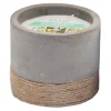 Exclusive Round Grey Cement Citronella Candle With Rope Base