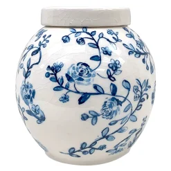 Exclusive Tracey Boyd Blue & White Floral Ceramic Jar, 6